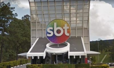 Entrada da sede do SBT em São Paulo