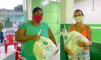 Entrega de cestas básicas na Imperatriz. Foto: Reprodução Instagram