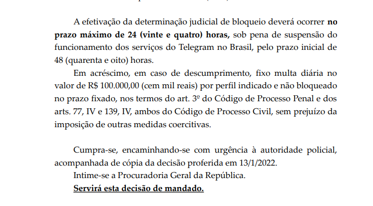 Decisão do ministro do STF Alexandre Moraes