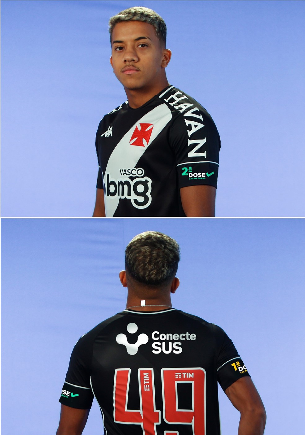 Vasco terá camisa especial de campanha de vacinação contra a covid-19 no jogo diante do Cruzeiro pela Série B