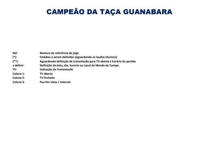 tabela campeonato carioca 2