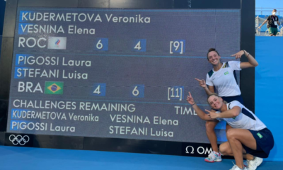 Luisa Stefani e Laura Pigossi conquistam medalha de bronze para o Brasil no Tênis