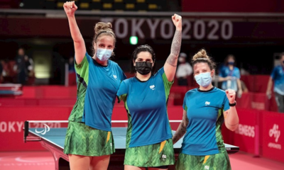 Brasileira são bronze no tênis de mesa