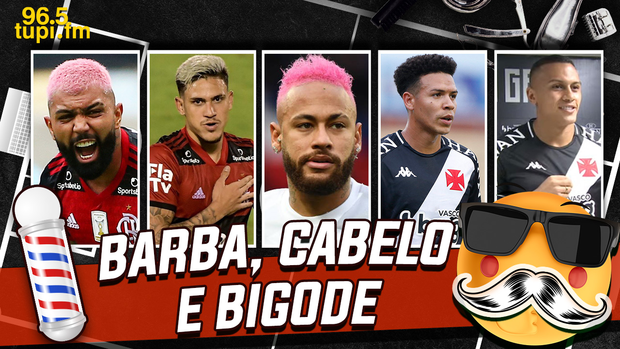 jogadores de futebol com cabelos em difererentes estilos