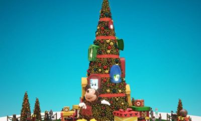 Árvore de natal do Barra Shopping inspirada no mundo mágico da Disney