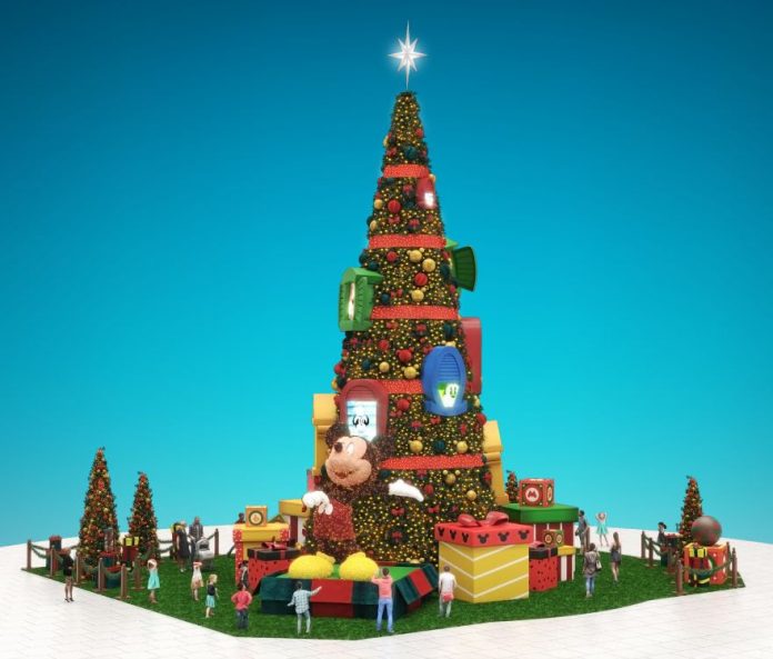 Árvore de natal do Barra Shopping inspirada no mundo mágico da Disney