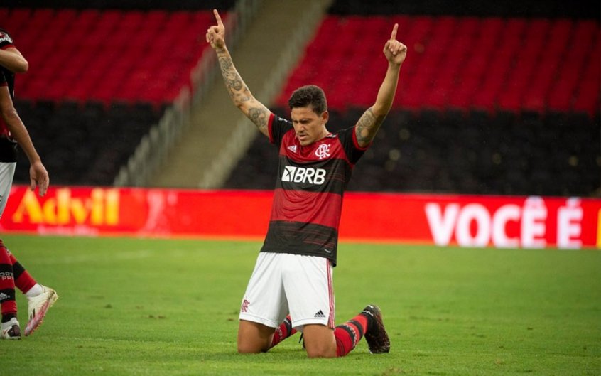 Pedro em ação pelo Flamengo